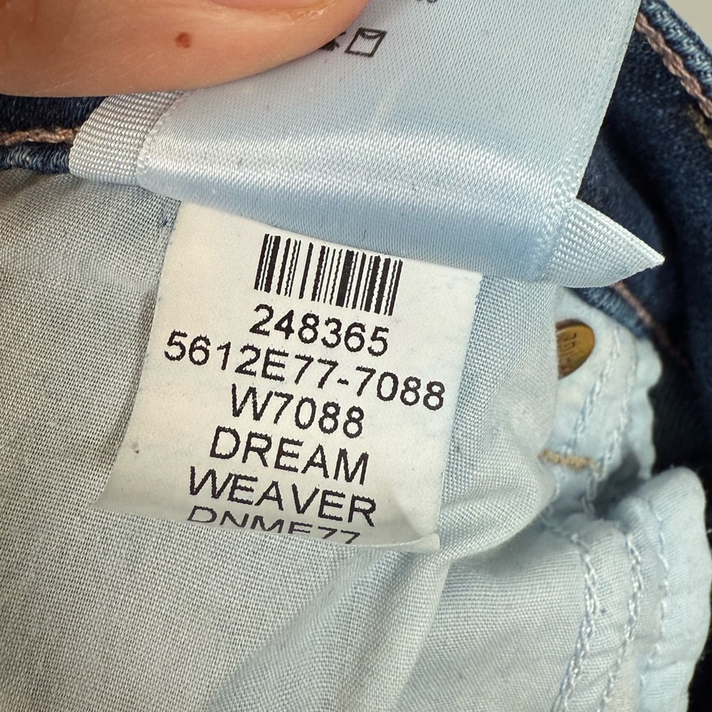 Paige Anessa Wide Leg Jeans Cropped Dark Denim Jean Size 32 - Picture 8 of 12